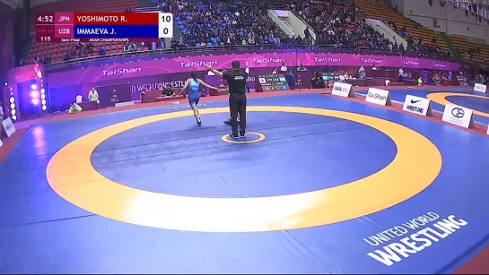 1_2 WW - 50 kg_ R. YOSHIMOTO (JPN) v. J. IMMAEVA (UZB)