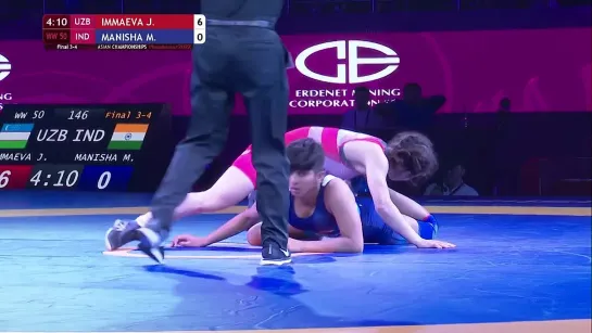 BRONZE WW - 50 kg_ J. IMMAEVA (UZB) v. M. MANISHA (IND)