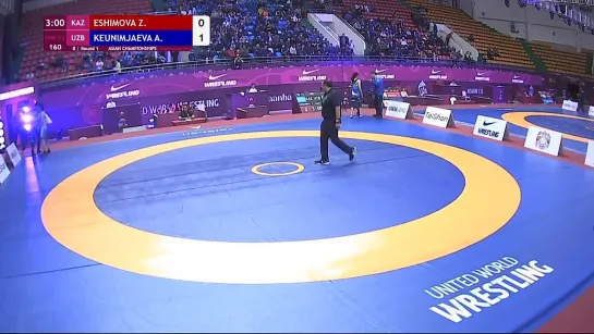 Round 1 WW - 53 kg_ Z. ESHIMOVA (KAZ) v. A. KEUNIMJAEVA (UZB)