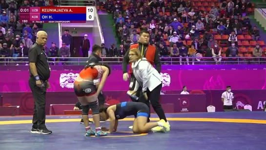 Round 3 WW - 53 kg_ A. KEUNIMJAEVA (UZB) v. H. OH (KOR)