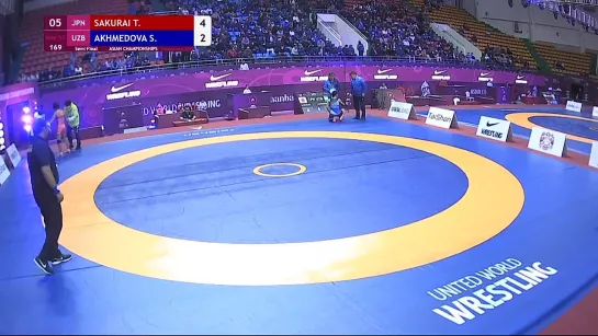 1_2 WW - 57 kg_ T. SAKURAI (JPN) v. S. AKHMEDOVA (UZB)