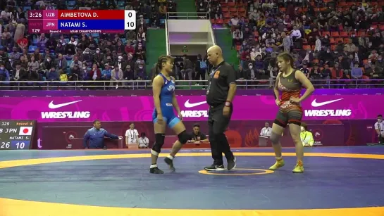 Round 4 WW - 59 kg_ D. AIMBETOVA (UZB) v. S. NATAMI (JPN)