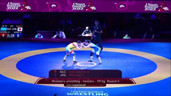 Round 5 WW - 59 kg_ D. KAYUMOVA (KAZ) v. S. NATAMI (JPN)