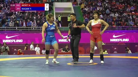 Round 1 WW - 76 kg_ A. MEDET KYZY (KGZ) v. Y. KAGAMI (JPN)