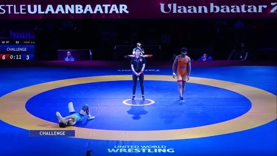 BRONZE GR - 67 kg_ S. SAHRAWAT (IND) v. M. BAKHSHILLOEV (UZB)