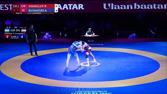 Mehdi Mohammad Balihamzehdeh (IRI) vs Rustam Assakalov (UZB) - Final __ Asian Ch