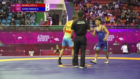 1_2 GR - 55 kg_ A. BEKBOLATOV (KAZ) v. D. MUNKH ERDENE (MGL)