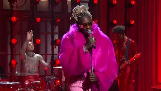 Young Thug performs "More Than Anything" featuring Gunna and Nate Ruess on Saturday Night Live