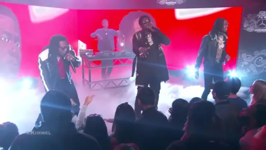 Gucci Mane Performs "I Get The Bag" With Migos On Jimmy Kimmel!