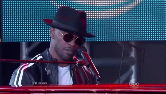 Jamie Foxx & Chris Brown Perform "You Changed Me" On Jimmy Kimmel