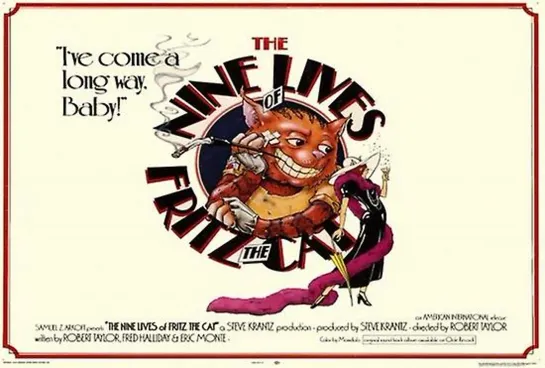 The Nine Lives of Fritz the Cat _ Девять жизней кота Фрица (1974) Robert Taylor _ Роберт Тейлор. США