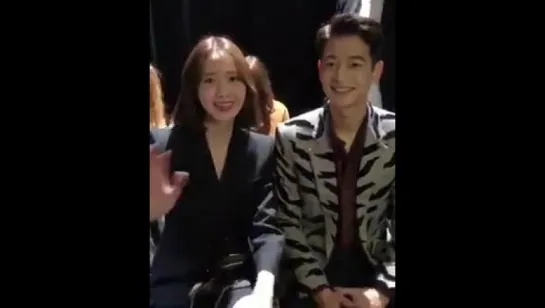 180304 Givenchy Show SHINee Minho SNSD Yoona talk