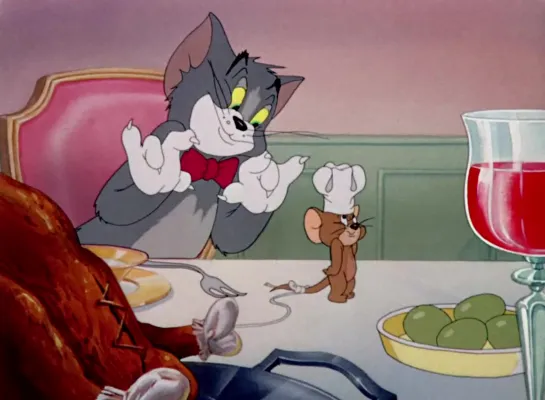 18. The Mouse Comes to Dinner - Том и Джерри (1945) William Hanna & Joseph Barbera_Уильям Ханна и Джозеф Барбера. США