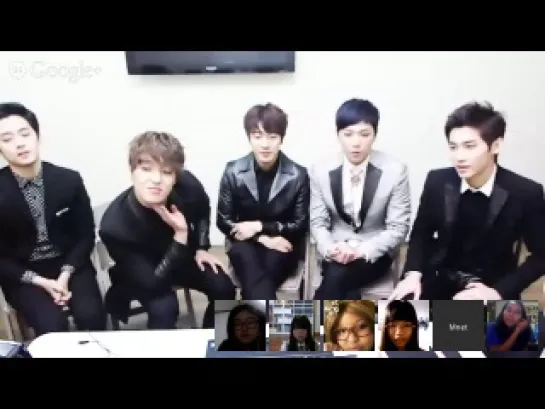 M COUNTDOWN HANGOUT CHAT with FT ISLAND