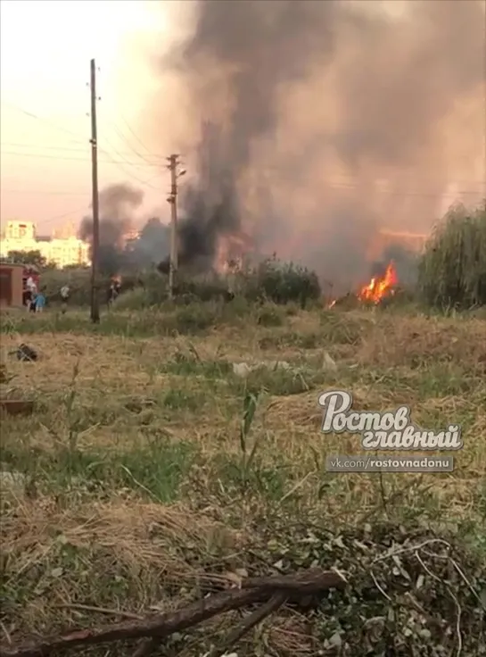 Пожар в центре Железнодорожного района 12.9.2019 Ростов-на-Дону Главный