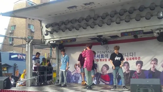 [160709] Pentagon - 나를찾아줘 (Find Me) @ Hongdae mini-concert