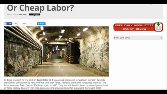 Walmart insider speaks about tunels underneath leading to FEMA death camps