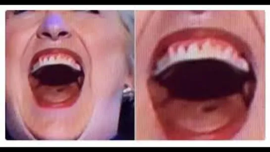 Hillary Clinton Spitting Up Green Slime