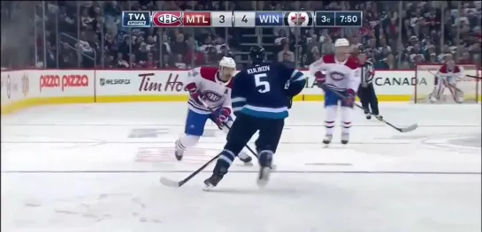 #16 Shawn Matthias (Winnipeg Jets) all shifts against Montreal Canadiens