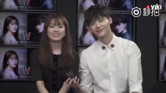 Lee Jong Suk  Han Hyo Joo - Shoutout to Viki Fans 2_ W-TwoWorlds