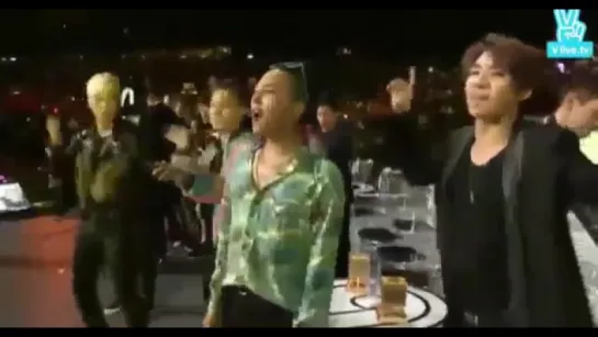 BIGBANG dance to PSY  "NAPAL BAJI" @MAMA 2015