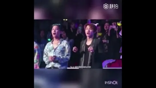 G-Dragon reaction on PSY "Daddy"  @MAMA 2015 [3]