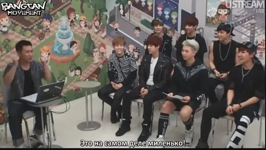 [RUS SUB][29.05.14] Bangtan на Ameba Studio