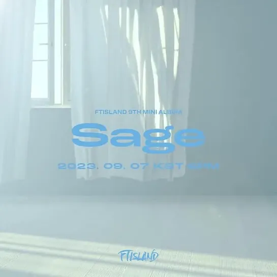 FTISLAND 9TH MINI ALBUM [Sage] TITLE POSTER