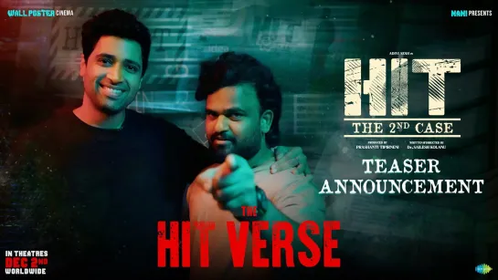 HIT 2 Teaser Announcement _ The HIT VERSE _ Adivi Sesh _ Nani _ Sailesh Kolanu _ Wall Poster Cinema