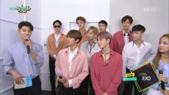 [VIDEO] 160826 EXO Backstage Interview @ Music Bank