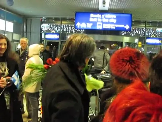 Bruno Pelletier. Встреча в аэропорту (Киев 8.12.11)