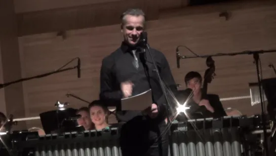 Bruno Pelletier & Guy St-Onge с оркестром - начало концерта (10.12.2015, Москва, ММДМ)