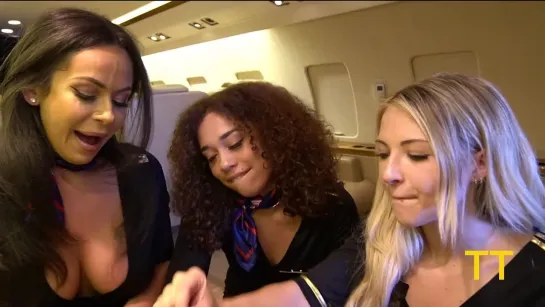 Teddy Gets Triple BJ on a PJ ! Private Jet Blowjob Dream !