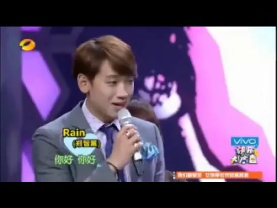 [Hunan TV]140308 Rain @ Happy Camp _Part 1