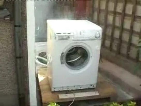 Washing Machine Self Destructs