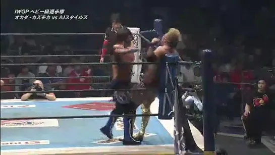 AJ Styles vs Okada (03.05.2014) TNATION.RU