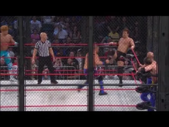 Bad Influence & Sabin vs Sanada & Yasu & The Great Muta (Lockdown 2014)