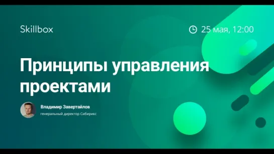 Принципы управления проектами