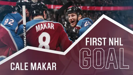 Cale Makar scores in his first NHL game (15/04/19)