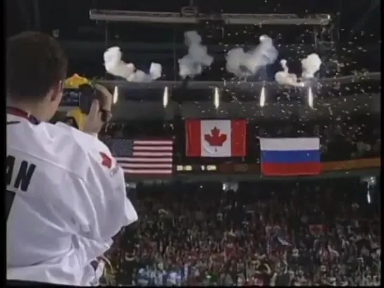 2002 Canadian anthem at Gold Medal Hockey in Olympics (24/02/2002; канал CBC 🇨🇦)