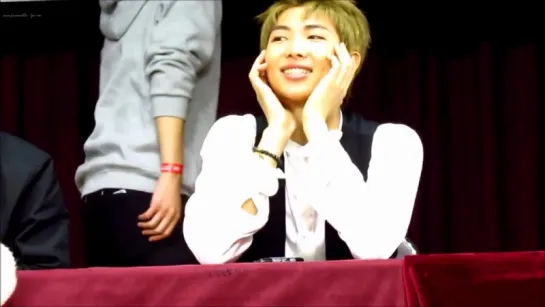 161023 Busan Fansign Rap Monster Fancam 1