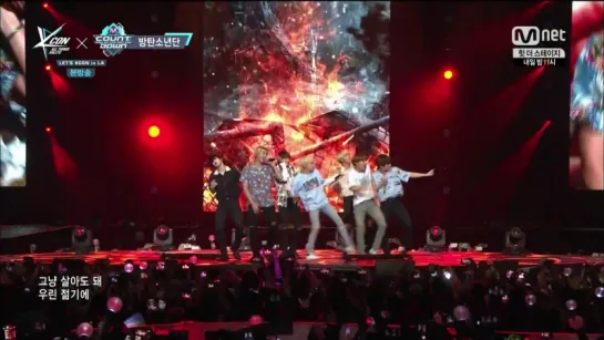 `PERF` 160809 Bangtan - Young Forever + Fire @ KCON LA 2016.