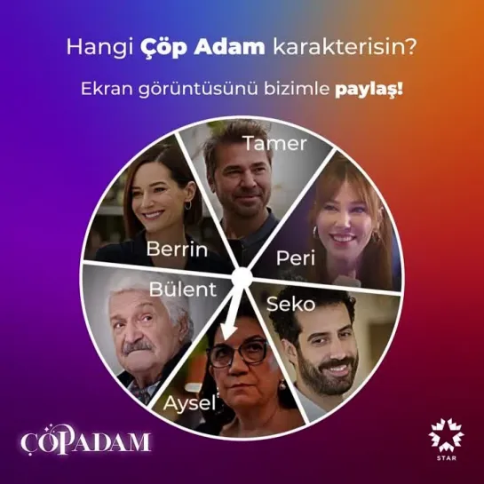 Hangi #ÇöpAdam karakterisin?💥Star tv