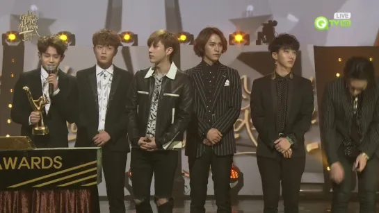 [CUT] 21.01.2016 BEAST & EXO - Disk Bonsang Award @ QTV 30th Golden Disk Awards