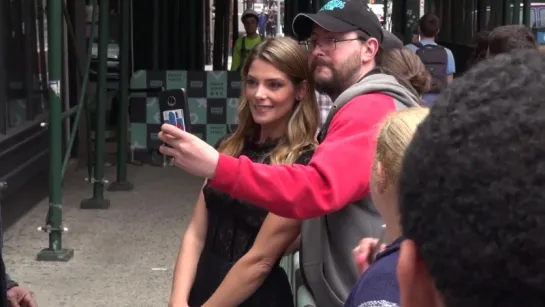 Ashley Greene outside the BUILD Series in New York