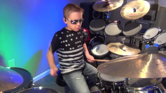 My Sharona (Drum Cover) 8 year old Drummer - Avery Drummer Molek