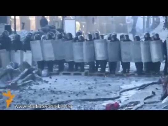 Противостояние в Украине Обзор событий 25.01.2014 / Киев Грушевского Майдан Беркут