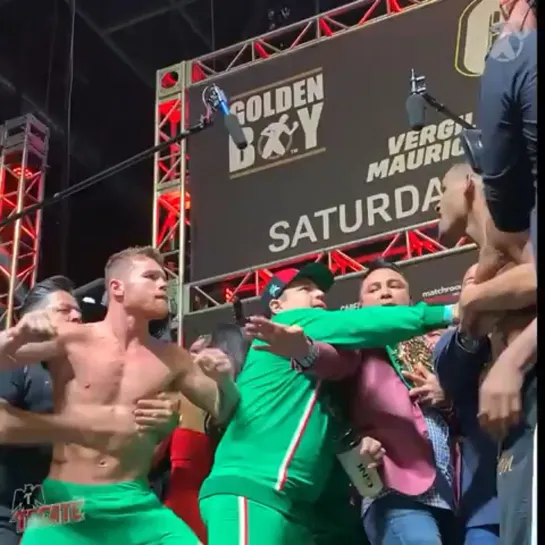 Взвешивание Canelo Alvarez VS Daniel Jacobs