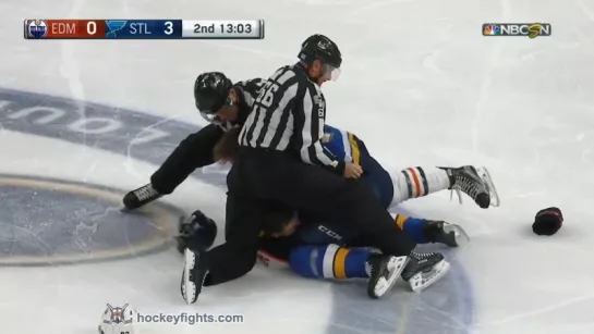 Хоккейные драки: Matthew Benning vs Vladimir Tarasenko Nov. 21, 2017