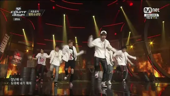 140821 BTS – Danger @ Mnet M!Countdown